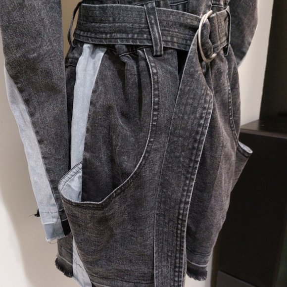 Color-Block Denim Dress